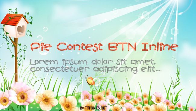 Pie Contest BTN Inline example
